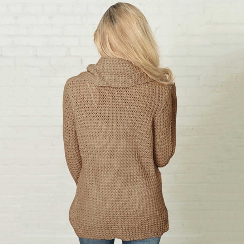 ❤️ Ladies Asymmetrical Warm Sweater - Picture 3 of 3